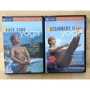 Gaim Set of 2 Yoga CDs Back Care Yoga Beginners Yoga II